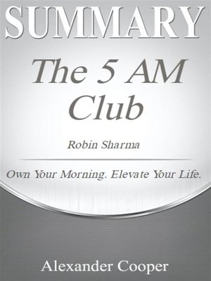 cover image of Summary of the 5 AM Club